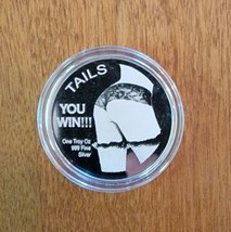 Heads You Win Tails You Win Sexy Woman .999 Silver Round 1 Troy Ounce - $59.28