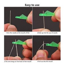 Sewing Machine Needle Threader Fish Shape Random Colors WATCH VIDEO INST... - $3.55+