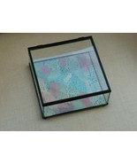 Three Hands Glass Sided Jewelry Box w/ Seahorse Motif  7&quot; Square - Brand... - £19.74 GBP