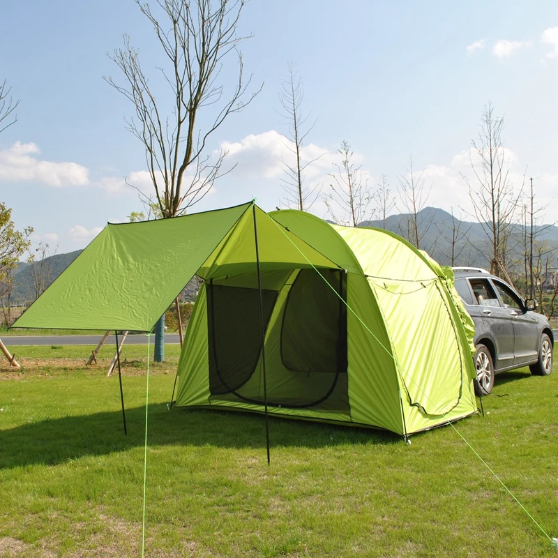 Upgraded SUV Tent with Mosquito Mesh &amp; Extension Canopy Rear Integrated - £128.28 GBP+