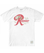 Rainier Beer Naturally Brewed Classic Logo White T-Shirt White - £31.06 GBP
