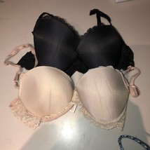 40C 40DD Taupe Silver Lace Body by Victorias Secret Perfect Shape PushUP UW  Bra