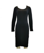 Black Long Sleeve Bodycon Dress – Scoop Neck, Crossdresser &amp; Trans Frien... - $27.51 CAD