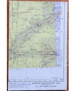 Boston Mountains 1956 Aviation Aeronautical Chart Map USAF - $20.36 CAD