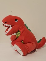 2018 Ryan&#39;s World Red Roaring Dinosaur T Rex Animated Plush Tested Works Toy - £11.95 GBP