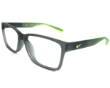 Nike Eyeglasses Frames 7091 065 Matte Smoke Grey Green Square 54-16-140 - £77.43 GBP