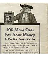 1914 Quaker Oats Cereal Advertisement Mill Farming Ephemera 14.5 x 5.5 - $368.75 MXN