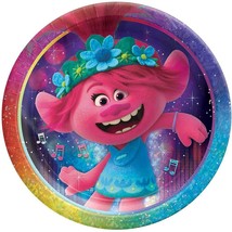 Trolls World Tour Lunch Plates Birthday Party Supplies 8 Per Package New - £4.70 GBP