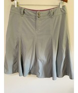 ATHLETA Women&#39;s Gray Skort Size 10 Athleisure Pockets Pleats Light Weight - $23.36