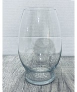 Valentines/Weddings/Xmas Clear Mario Glass Flower Vases H:7&quot; D: 4.375&quot;-B... - £13.18 GBP