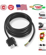 4-Way Trailer Connector - Heavy Duty 10ft Wire with Copper Terminals - $403.20 MXN