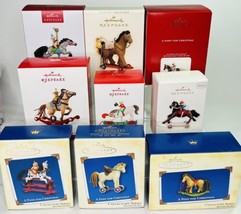 Lot of 9 Hallmark A Pony for Christmas Series Ornaments NEW With BOXES - £36.87 GBP