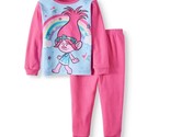AME Toddler Girls&#39; 2-Piece Long-Sleeve Knit Sleepwear Set, Trolls, 12 Mo... - £11.71 GBP