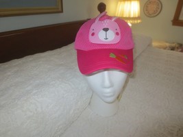 NWT LEMONKID Pink BUNNY Adjustable GIRLS&#39; Mesh BASEBALL CAP - $5.00
