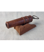 Vintage Wooden |Novelty Cannon Shaped  Bottle Opener &amp; Corkscrew - $742.23 MXN