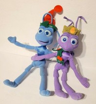 Disney Pixar A Bug&#39;s Life Stars Flick &amp; Atta &#39;98 Special Edition Plush Dolls EUC - £19.65 GBP