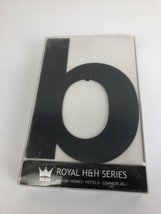 Royal H&amp;H Modern House Number 6 Inch Black Solid Stainless Steel Letter “ b “ - £9.40 GBP