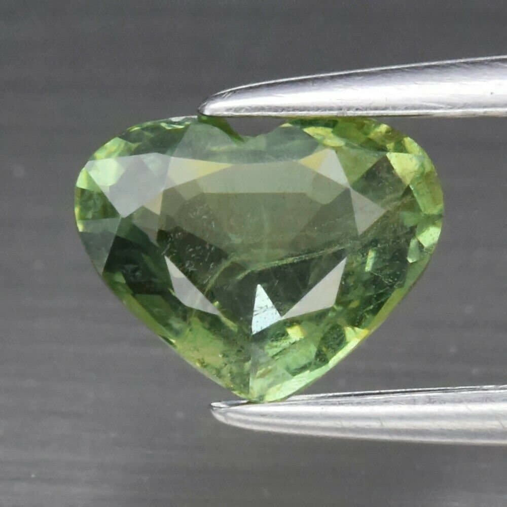 Primary image for Green Sapphire Heart, .95 cwt. Earth Mined. Appraised for $215US.