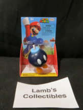 Super Mario Bob-omb World of Nintendo 2.5&quot; Jakks Pacific Action Figure 2022 Toy - £15.15 GBP