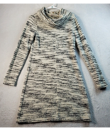 LOFT Sweater Dress Womens Size Medium Black White Striped Long Sleeve Co... - £15.93 GBP