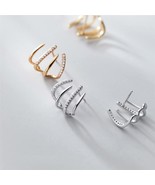 Claw Earrings made with pure S925 Sterling Silver, Claw Stud Earrings, T... - $20.69 CAD