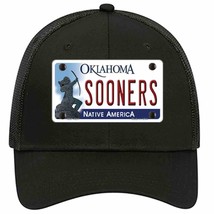 Sooners Oklahoma Novelty Black Mesh License Plate Hat - £22.38 GBP