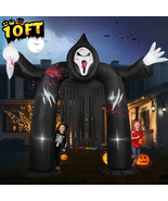 10FT Halloween Inflatable Archway Outdoor Decoration，Ghost Castle Inflat... - $92.68 CAD