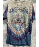 Vtg Grateful Dead T-Shirt Mens L Liquid Blue Skeleton Genie Snake Tie Dy... - $40.46 CAD