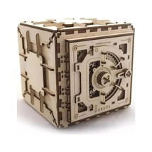 UGEARS Model Safe Kit | 3D Wooden Puzzle | DIY Mechanical Safe IQ Game - £43.69 GBP