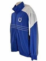 NFL Mens XL Indianapolis Colts Blue LtWt Zip Front Lined Windbreaker Jacket - £3.92 GBP
