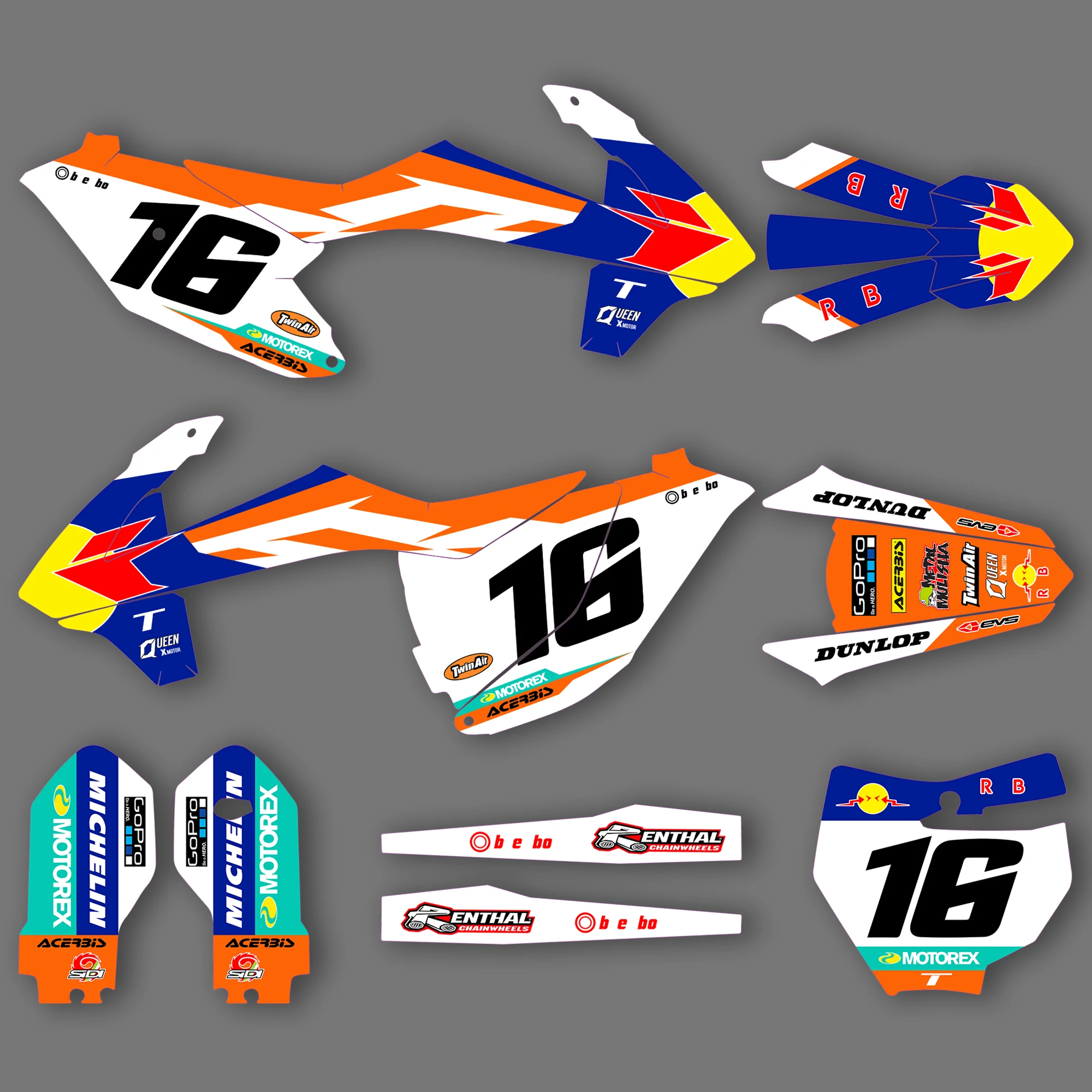 New Team X Motor Graphics &amp; Background Decal Sticker Kits Fit Sx 85 SX85 Sxf - £240.92 GBP