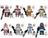 8Pcs Star Wars Shadow Trooper Minifigures Commander Ganch Bly Stone Figu... - £17.05 GBP