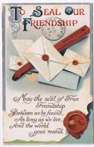 Postcard To Seal Our Friendship 1911 - £3.08 GBP