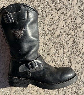 Harley Davidson Leather Conductor Motorcycle Biker Riding Boots Menโs Size 11.5 Item image 2