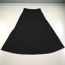 Comfy USA Maxi Skirt Womens Small Black Long Low Rise Flowy Draped Light... - $41.82