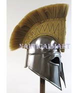 NauticalMart Armor Spartan Helmet with Plume Greek Armor Metallic Mediev... - £126.63 GBP