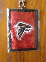 Atlanta  Falcons NFL Licensed New Black & Red Beaded Gem Lanyard with ID Wallet - $7.43