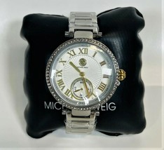 Michael Zweig Damen Armbanduhr Kristall Akcent Edelstahl Damen Uhr - £14.80 GBP