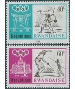 Rwanda 1966 SG272-273 Olympic Games MLH - $0.96