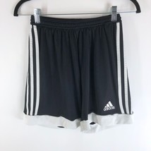 Adidas Boys Classic 3 Stripe Athletic Shorts Drawstring Elastic Waist Black S - £7.70 GBP