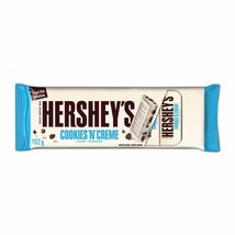 5 packs COOKIES &#39;N&#39; CREME snack sized Chocolate Candy Bars Hershey&#39;s 102g each - £21.99 GBP