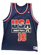 Champion Dream Team USA Jersey Reggie Miller #10 Vintage 90s Men’s Size 48 B6 - £33.46 GBP