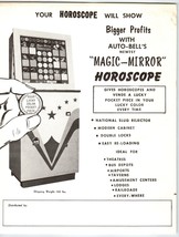 Magic Mirror Horoscope Arcade Game FLYER Original Promo Sheet Fortune Vendor - $31.50