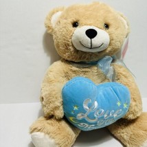 Love You To The Moon And Back Plush Bear W/ Heart Big Stuffed Animal 18 “ - £14.18 GBP