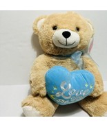 Love You To The Moon And Back Plush Bear W/ Heart Big Stuffed Animal 18 “ - £14.07 GBP