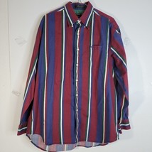 Mens Alexander Julian Colours Long Sleeve Button Front Stripped Shirt Si... - $20.42