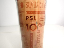 Starbucks Pumpkin Spice Latte 10 Year Tumbler PSL 10 2013 Fall 16oz Scre... - £10.79 GBP