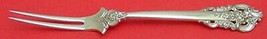 Grande Baroque by Wallace Sterling Silver Spinach Fork Custom Made 7 1/2&quot; - £92.26 GBP