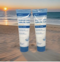 LOT OF 2 ENVY Hyaluronic &amp; Salicylic Acid * Clarifying * Facial Scrub - ... - $20.00