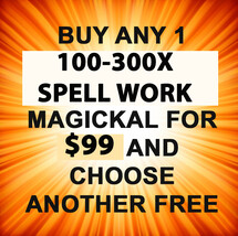 THROUGH SAT JUNE 25 BUY ANY 100 - 300X CAST SPELL FOR $99 & GET ONE FREE OFFERS  - £195.95 GBP